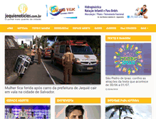 Tablet Screenshot of jequienoticias.com.br